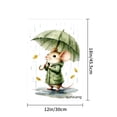 thumbnail image 4 of Amhnf Mouse With Umbrella In Rain Garden Flag For Home Outdoor Garden Yard Decor 12x18 inch, 4 of 5