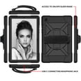 thumbnail image 6 of Galaxy Tab A7 Case 2020,Hybrid Shockproof Rugged Heavy Duty Full-Body Drop Protection Stand Kids Case with Shoulder Strap for Galaxy Tab A7 10.4" 2020 SM-T500/T505/T507,Black, 6 of 7