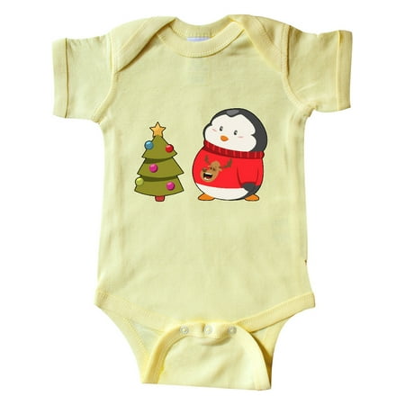 

Inktastic Penguin Ugly Christmas Sweater Gift Baby Boy or Baby Girl Bodysuit