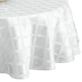 thumbnail image 2 of Lenox Laurel Leaf Round Tablecloth, White, 90", 2 of 3