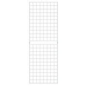 Econoco W2X6 2 x 6 ft. Portable Grid Panel for Clothing, White - Pack of 3