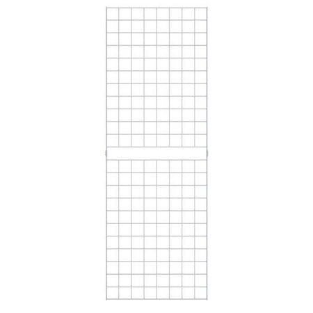Econoco W2X6 2 x 6 ft. Portable Grid Panel for Clothing, White - Pack of 3