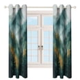 thumbnail image 4 of Nature Forest Blackout Curtains Window Drapes Room Darkening Thermal Insulated Grommets Blackout Curtains, for Living, Dining, Bedroom,2 Panels, 4 of 6