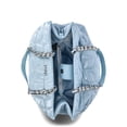 thumbnail image 5 of Paris Hilton Women's Carson Quilted Nylon Triple Compartment Tote, Baby Blue, 5 of 5