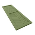 thumbnail image 6 of Ekena Millwork 18"W x 69"H True Fit PVC Two Panel Chevron Modern Style Fixed Mount Shutters, Moss Green (Per Pair - Hardware Not Included), 6 of 9