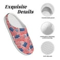 thumbnail image 5 of Lsque America Flags Pattern Womens Comfort Cotton on Scuff With Memory Foam and Anti-skid Sole Slipper-37/38, 5 of 7