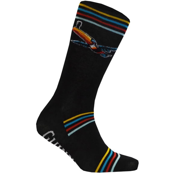 Black Guinness Stripe Flying Toucan Sock by Traditional Craft Limited