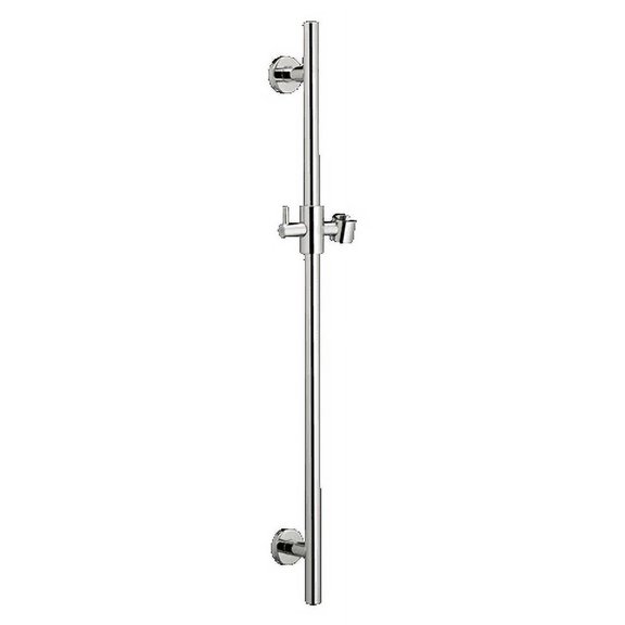 American Standard Adjustable Round Wall Mounted Shower Grab Bar, Polished Chrome, 30"