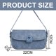thumbnail image 2 of Nuevo bolso bandolera Joker de piel sintética, pequeño bolso de moda portátil, pequeño bolso azul, 2 of 5