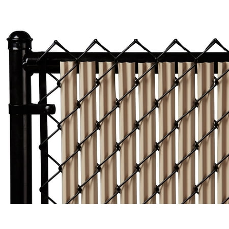 Beige 6ft Ridged Slat for Chain Link Fence