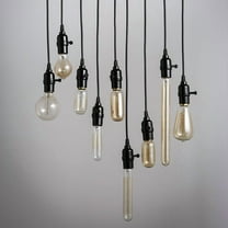 Industrial Loft Mini Pendant Light β 1-Light Hanging Fixture (Black)