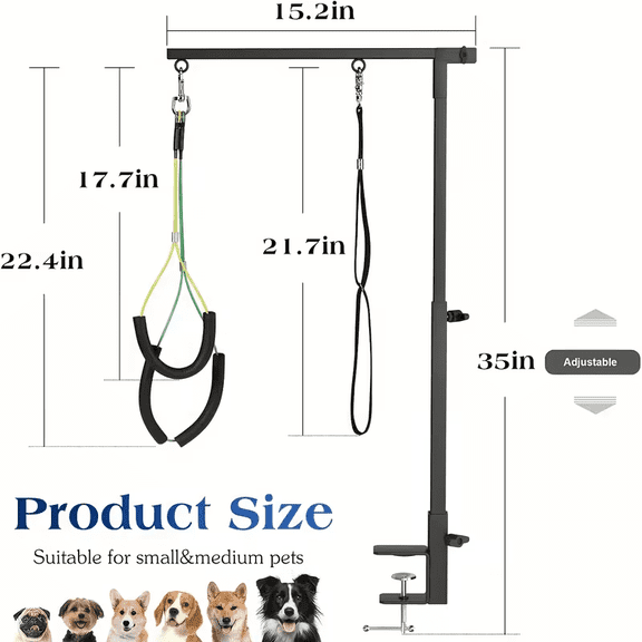 Heavy-Duty Armrest for Stable Pet Grooming