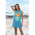 thumbnail image 6 of VILOVE Women Summer Sleeveless Coconut Tree Graphic Sundress Beach Vacation Mini Tank Dress, 6 of 7