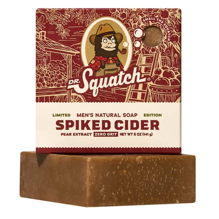 Dr. Squatch Limited Edition Natural Bar Soap for All Skin Types, Spiked Cider, 5 oz