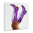 thumbnail image 2 of Stupell Industries Art Deco Purple Glam Cowgirl Boots Canvas Art, 17 x 17, by Amanda Greenwood, 2 of 7