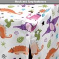 thumbnail image 4 of Cartoon Dog Crate Cover, Cactus Plants Colorful Stars and Funny Dinosaurs Pattern with White Background, Easy to Use Pet Kennel Cover for Medium Large Dogs, 35" x 23" x 27", Multicolor, by Ambesonne, 4 of 6