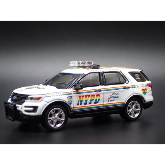 Open Box 2016 FORD EXPLORER POLICE INTERCEPTOR UTILITY NYPD 1:64 SCALE DIECAST MODEL CAR