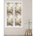 thumbnail image 2 of Window Privacy Film Pink Rose Spring Floral Stained Glass Window Film Decorative Sun Block Window Cover Summer Roses Flowers Farmhouse Window Clings Static Adhesive Sticker for Bathroom 29.5"x118", 2 of 7