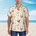 thumbnail image 2 of Fotbe Chicken Family Camisa Hawaiana para Hombre Unisex – Camisa Casual de Verano con Botones de Manga Corta de Algodón y Lino,X-Large, 2 of 7