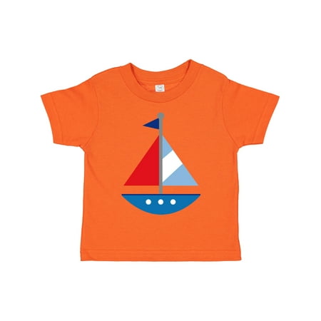 

Inktastic Personalized Sailboat Gift Toddler Boy or Toddler Girl T-Shirt