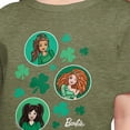 thumbnail image 3 of Barbie - St. Paddys Collage - Toddler And Youth Girls Short Sleeve Graphic T-Shirt, 3 of 5
