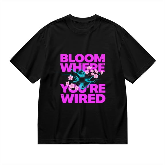 Bloom Where You'Re Wired, Circuit Print, T Shirt for Men, Vintage Graphic Tees Men, 23806814,S