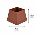 thumbnail image 4 of Floor Protectors for Furniture, Anti Slip Furniture Pads, Chair Leg Caps, Chair Feet Protectors for Wood Floors, 12-Pack 2X1.5X1.5 Inch Square Silicone Rubber Feet Furniture Pads, 4 of 8