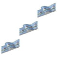 thumbnail image 2 of Wweixi Stylish PVC Waterproof Waist Line For Wall Sturdy And Easy To Clean Wood Marbling SelfAdhesive Skirting Line Safe Blue lantern flower 3Set, 2 of 6