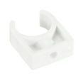 thumbnail image 4 of Unique Bargains PVC Pipe Clamps Clips, 50 Pack Fit for 25mm(1') OD Hose Hanger Support, White, 4 of 6
