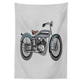 thumbnail image 3 of Ambesonne Motorcycle Tablecloth Rectangular Table Cover, Off Road Bike Race, 60"x90", Pale Blue Grey and Black, 3 of 4