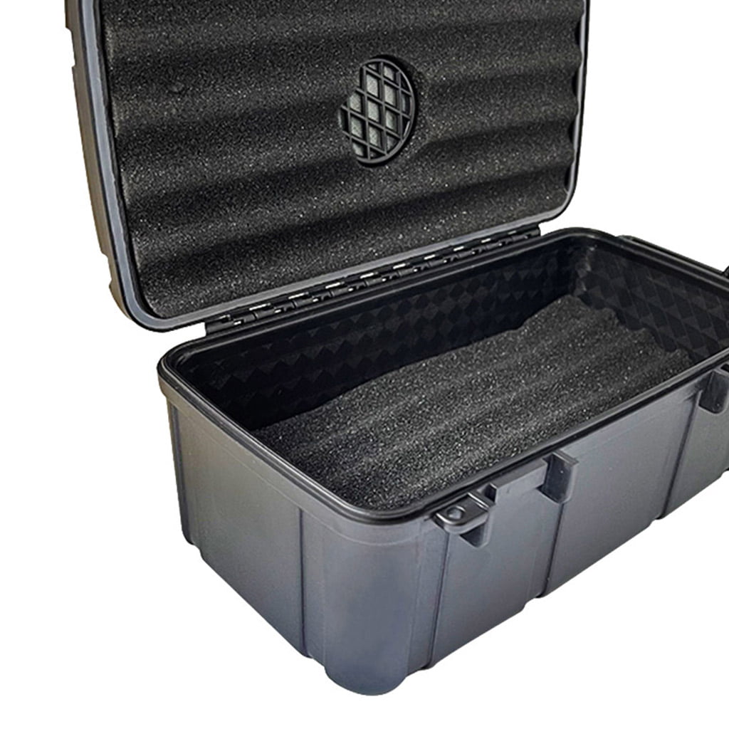 Portable 5 Cigar Humidor Caddy Case Holder Waterproof Dust-proof Home Travel 