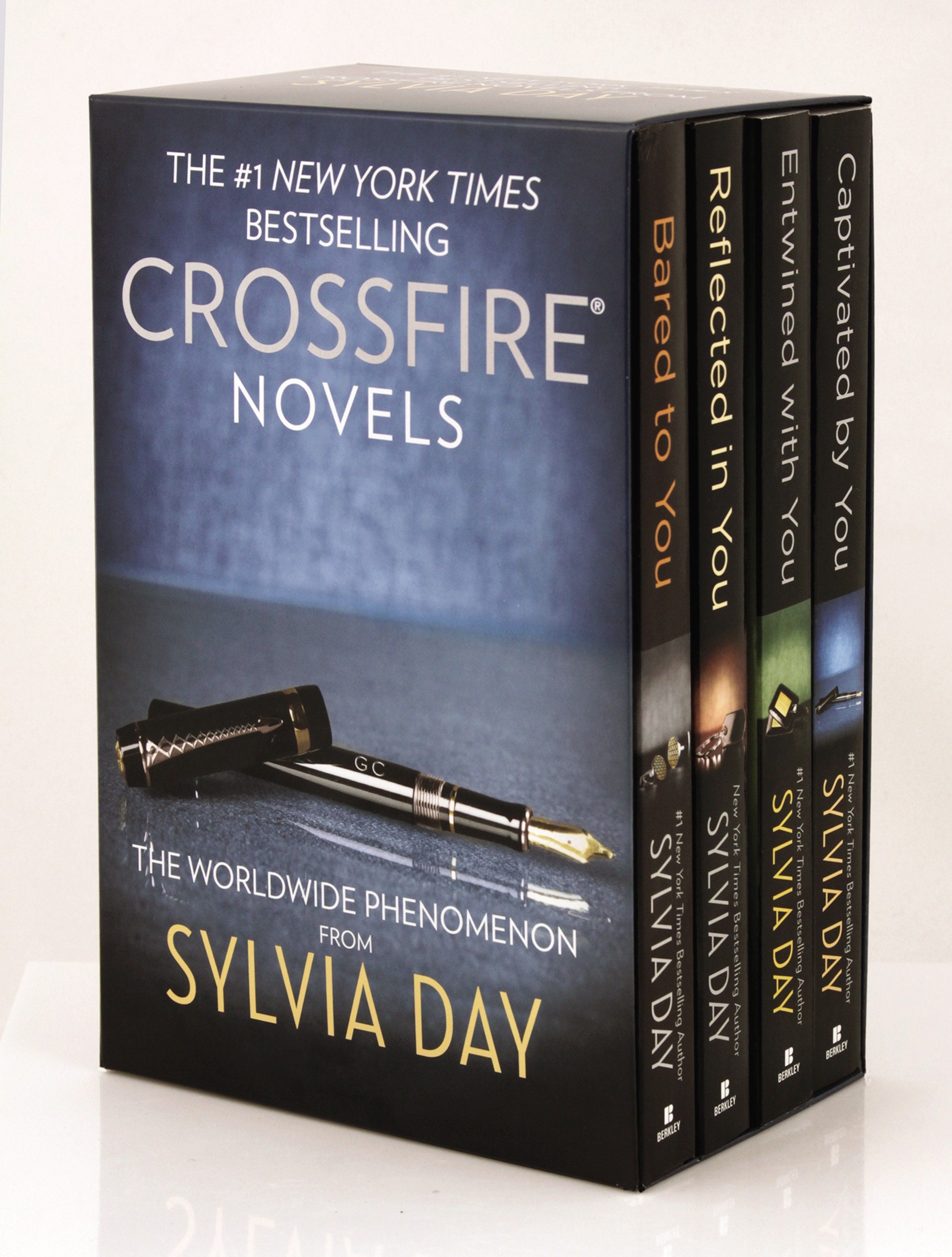 Sylvia Day Crossfire Series 4 Volume Boxed Set Bared To Youreflected In Youentwined With Youcaptivated By You - 