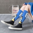 thumbnail image 5 of Masiiu Bluey Print Adult Crew socks, Comfortable Novelty Colorful Patterned, Breathable, Stylish Colorblock for Men Women, 5 of 6