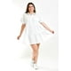 thumbnail image 1 of Vestido de popelina Roman Fashion /Tallas Extras, 003 (Blanco) blanco 42, 1 of 7