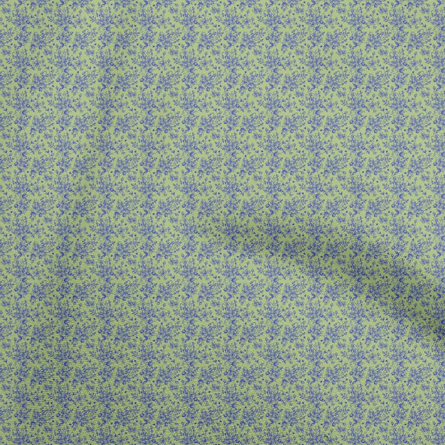 oneOone Viscose Jersey Green Fabric Toile Sewing Craft Projects Fabric Prints By Yard 60 Inch Wide