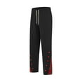 thumbnail image 1 of Puntoco Pantalones casuales de moda para hombre con botones de color sólido, cintura elástica, pierna recta, largo completo, 1 of 7