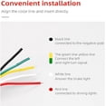 thumbnail image 6 of Tailgate Light Bar, for Pickup Trailer SUV RV Van Full Function Red Brake White Reverse Amber Turn Signal Double Flash Light No Drill Install, 6 of 7