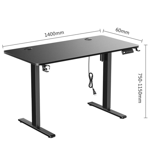 Escritorio de altura ajustable, escritorio de ordenador de pie con doble Motor, mesa de elevación eléctrica inteligente, escritorio de pie, escritorio para sentarse, oficina en casa