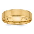 thumbnail image 1 of Solid 14k Yellow Gold Standard Comfort Fit Fancy Wedding Band - Size 11, 1 of 3