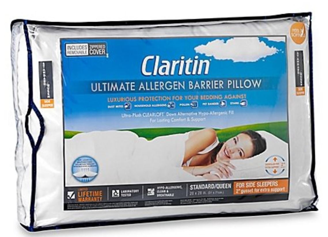 Claritin Ultimate Allergen Barrier Clearloft Embossed Standard/Queen