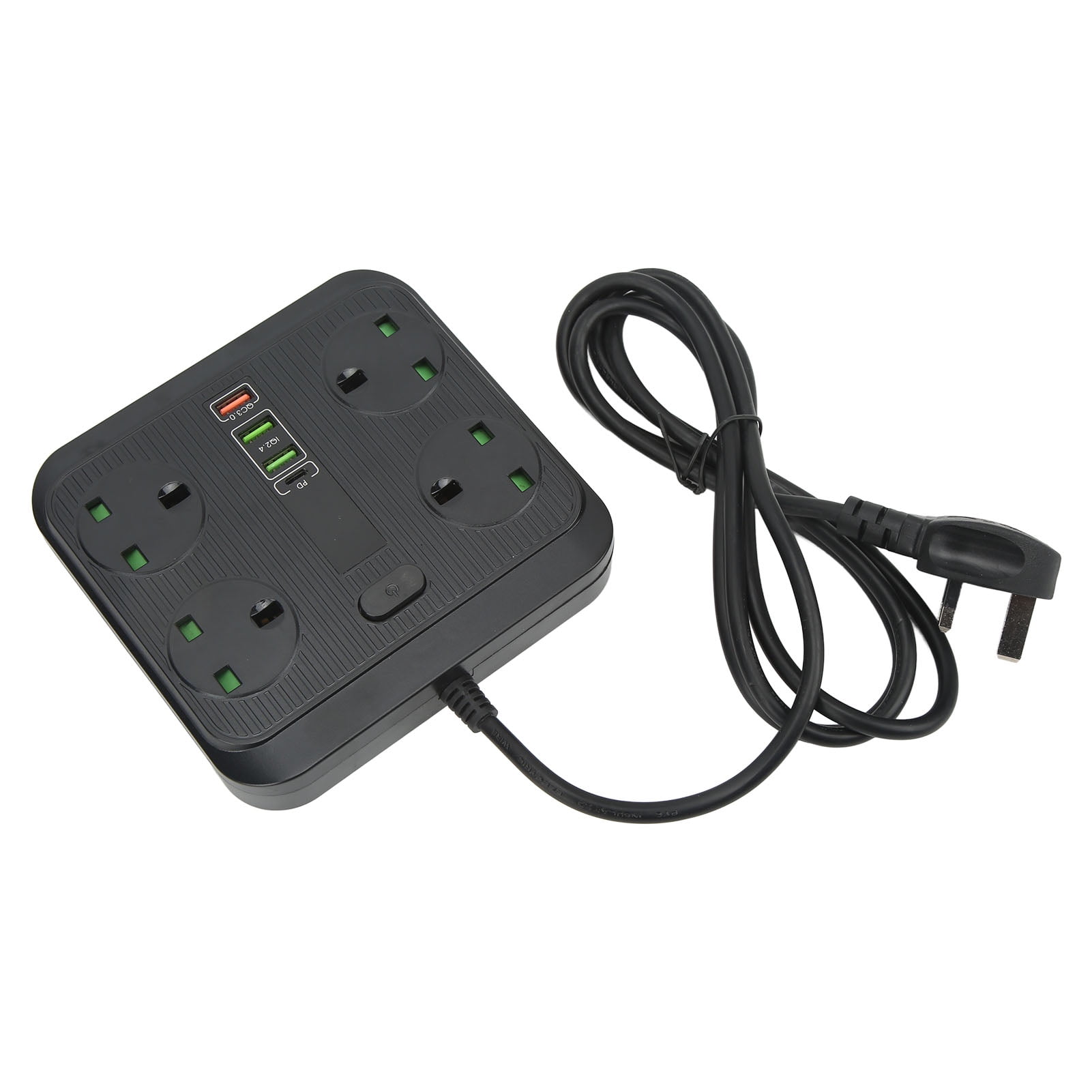 Fyydes Power Strip,Power Socket,Power Strip Extension Cord 40W Fast Charger Intelligent USB