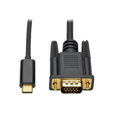 UPC: 0037332202512 | Tripp Lite USB C to VGA Adapter Converter Cable 1080p Type C to VGA 6ft (U444-006-V)