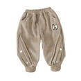 thumbnail image 2 of Esaierr Kids Toddler Fall Winter Sweatpants for Boys Girls, Baby Fleece Thick Warm Jogger Pants Elastic Waist Active Pants Fashion Casual Newborn Padded Trousers for 5M-5 Years, 2 of 7