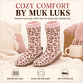 thumbnail image 2 of Muk Luks Girls Socks, Sweater Knit Slipper Kids Crew Socks for Girls with Soft Sole, Light Pink, S/M, 2 of 9