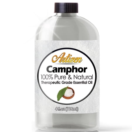 Artizen Camphor Essential Oil (100% Pure & Natural - UNDILUTED) Therapeutic Grade - Huge 4oz Bottle - Perfect for Aromatherapy, Relaxation, Skin Therapy & More!