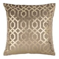 thumbnail image 2 of SAFAVIEH Krema Geometric Decorative Pillow, 18" x 18", Taupe/Gold, 2 of 4