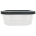 Mainstays Plastic Durable Food Storage Container Set, Gray, 20 Pieces