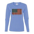 thumbnail image 2 of Wild Bobby, American Game Flag Baseball Bat Ball, Sports, Women Graphic Long Sleeve Tee, Light Blue, Large, 2 of 3