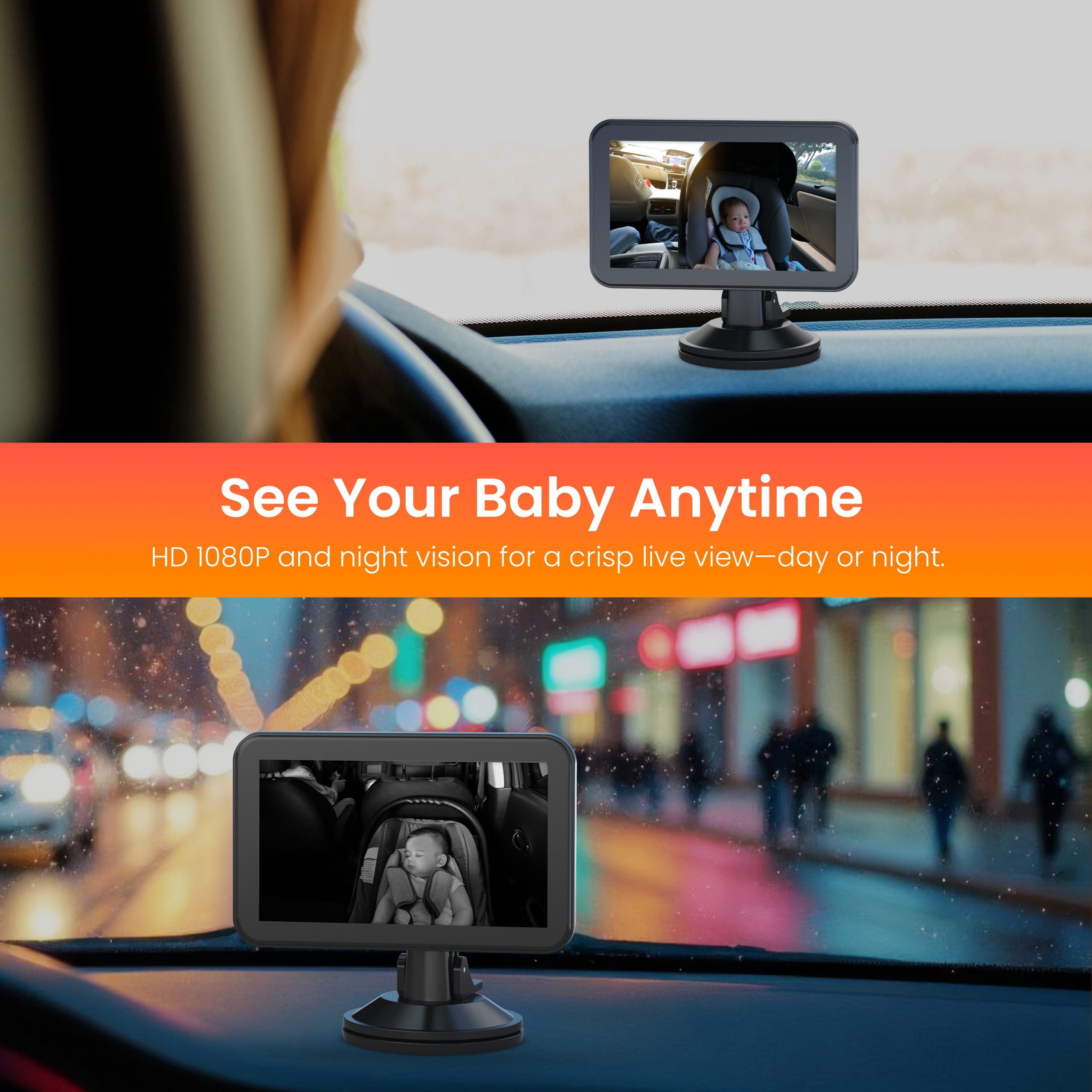 Rexing BC500 In-Car Baby Monitor HD 1080p & Infrared Night Vision