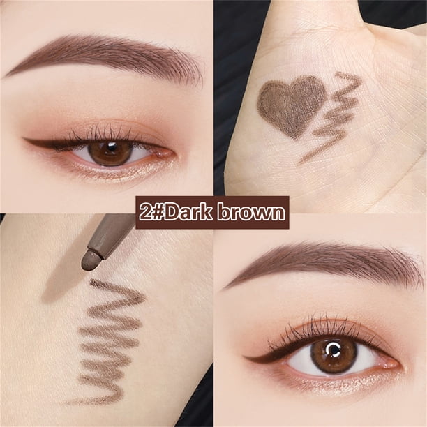 Ganfancp Microflash Eyeliner Sombra de Ojos Metal Durable Anti-Sudor con Sacapuntas 1X